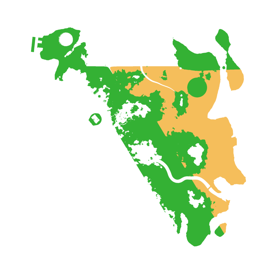 Biome Rust Map: Procedural Map, Size: 3550, Seed: 857514