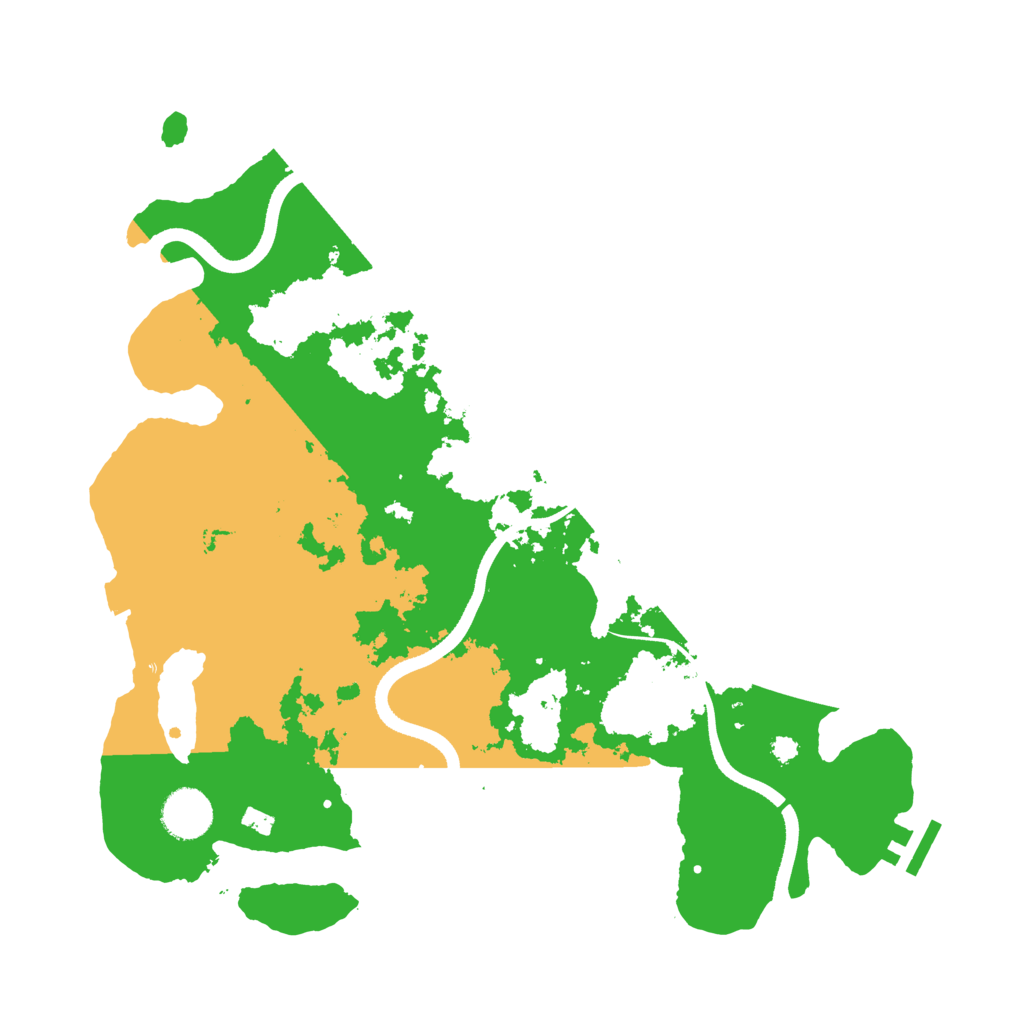 Biome Rust Map: Procedural Map, Size: 3550, Seed: 408752
