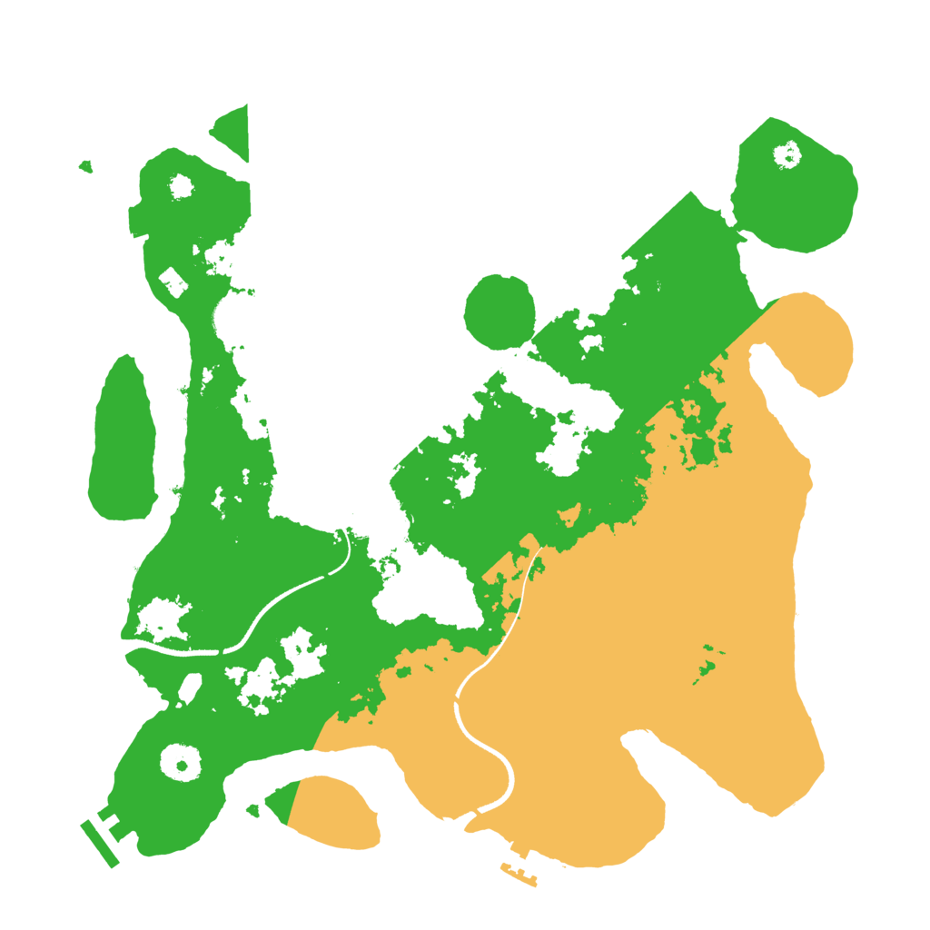 Biome Rust Map: Procedural Map, Size: 3500, Seed: 1268253