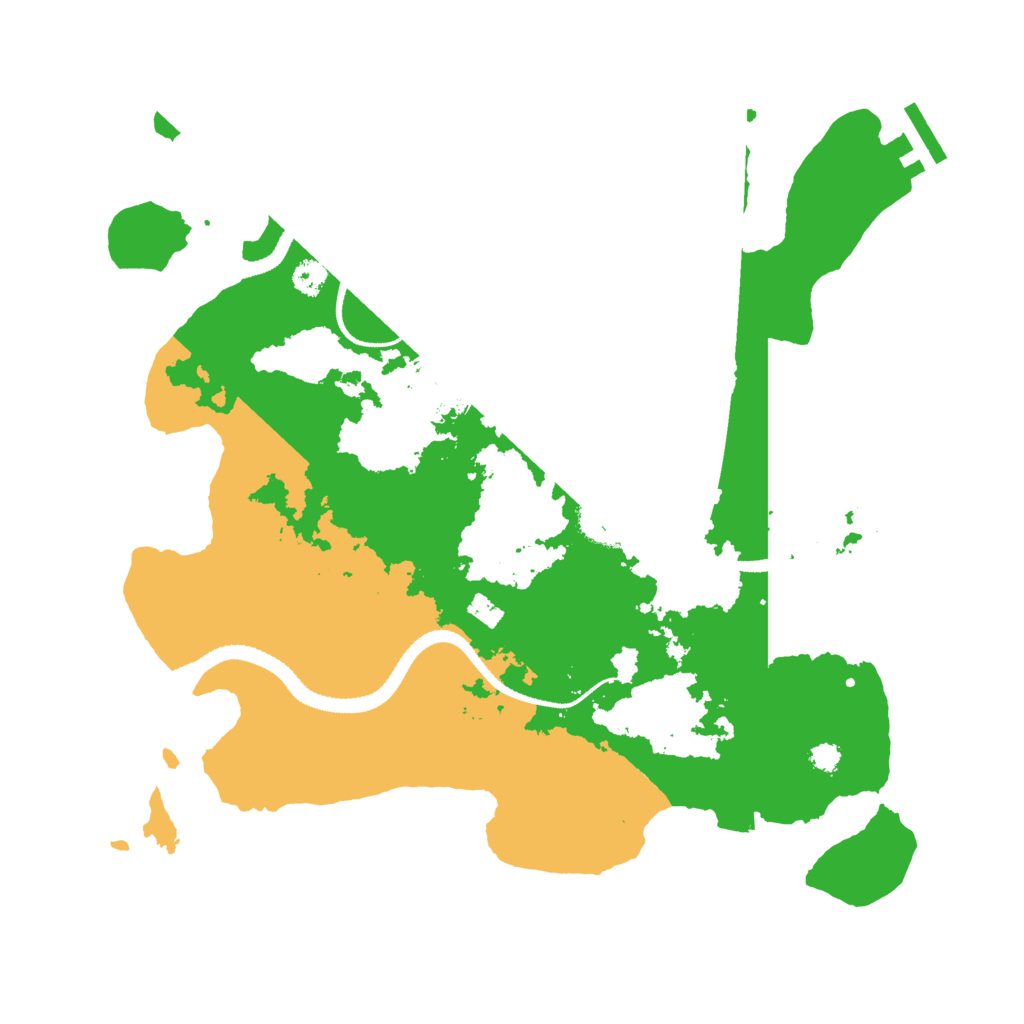 Biome Rust Map: Procedural Map, Size: 3200, Seed: 2028002672