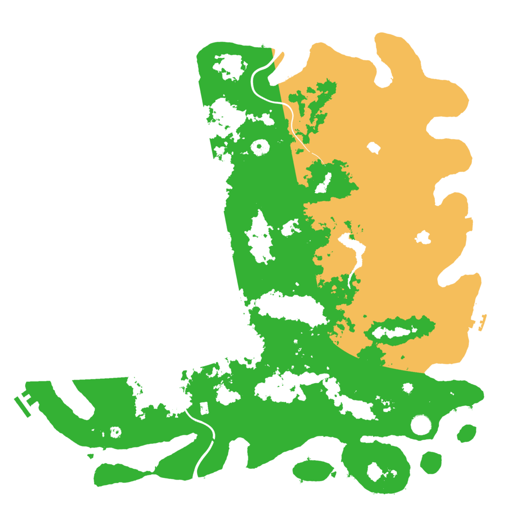 Biome Rust Map: Procedural Map, Size: 4500, Seed: 1040498596