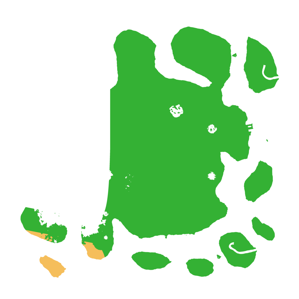 Biome Rust Map: Procedural Map, Size: 3500, Seed: 32380