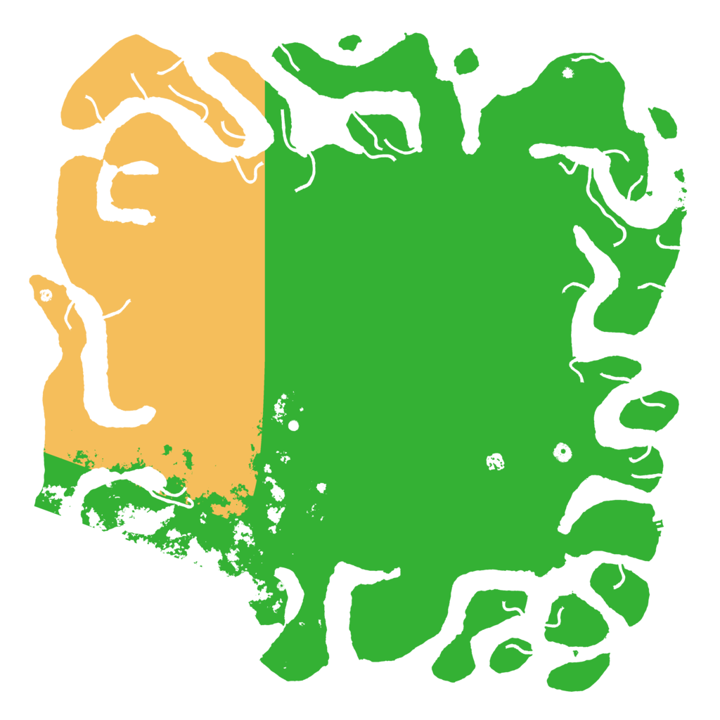 Biome Rust Map: Procedural Map, Size: 6000, Seed: 2032391225