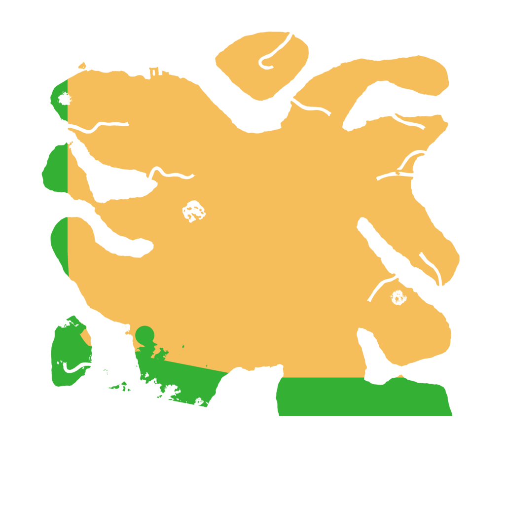 Biome Rust Map: Procedural Map, Size: 3500, Seed: 483