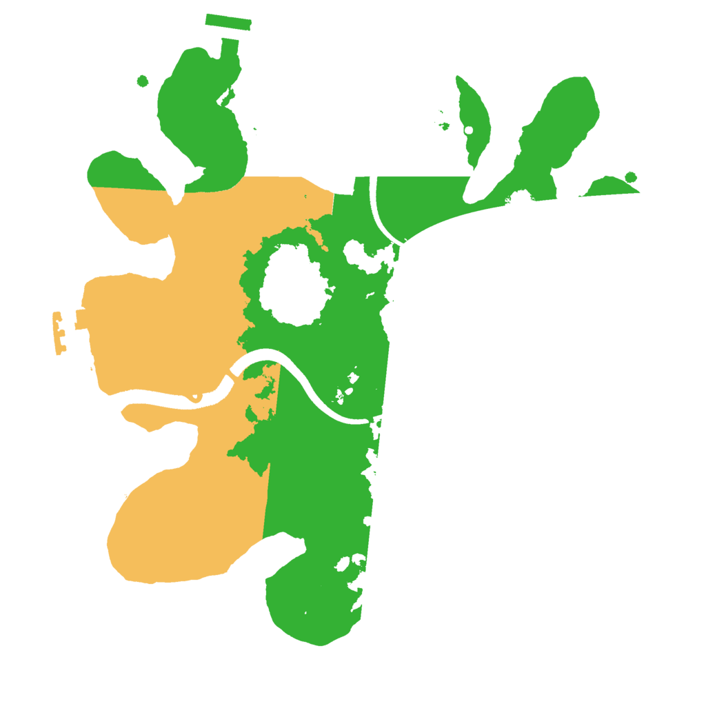 Biome Rust Map: Procedural Map, Size: 2500, Seed: 1806770225