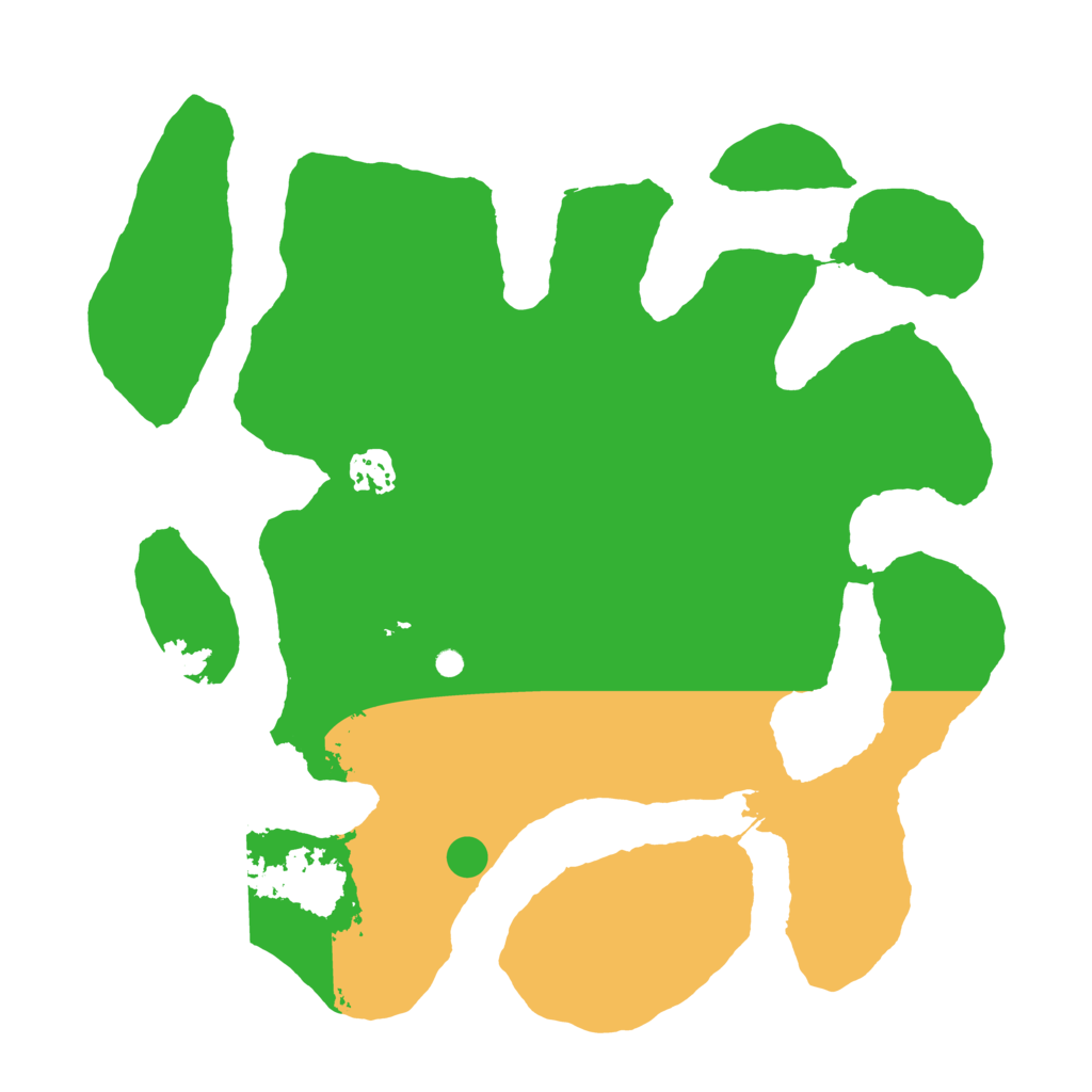 Biome Rust Map: Barren, Size: 3500, Seed: 15891824