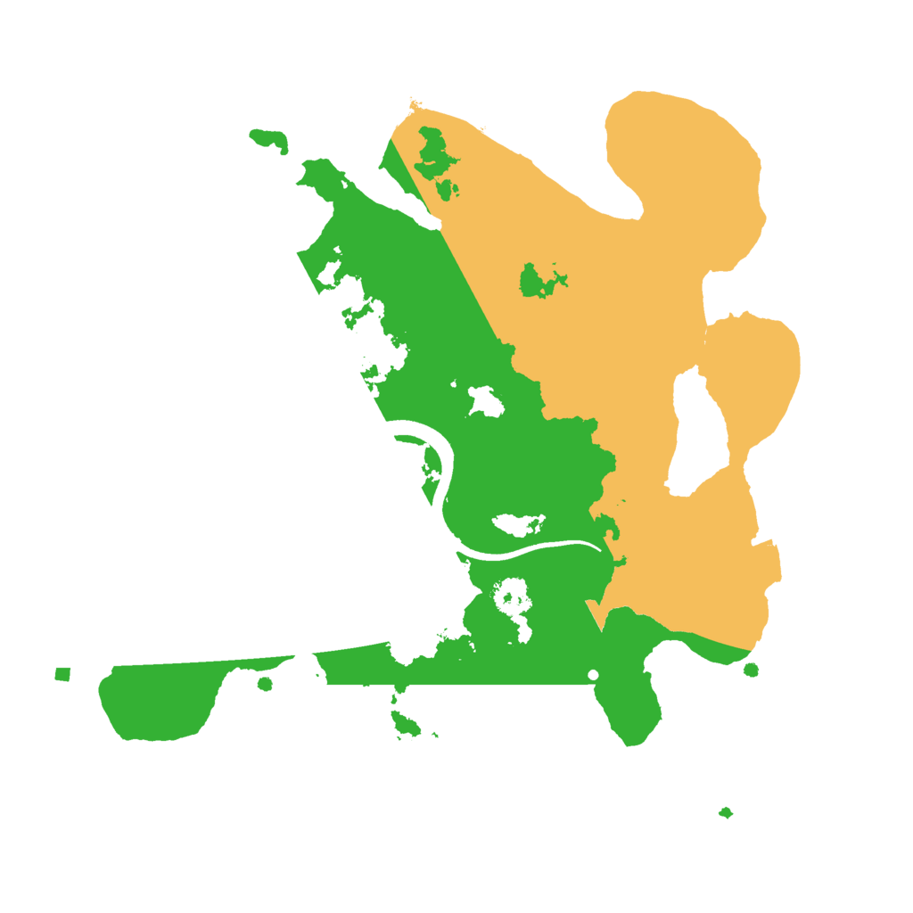 Biome Rust Map: Procedural Map, Size: 2500, Seed: 46583634