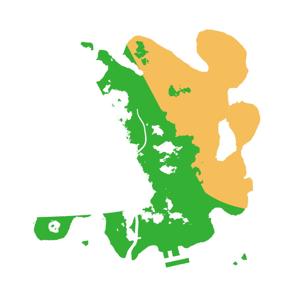 Biome Rust Map: Procedural Map, Size: 2500, Seed: 46583634