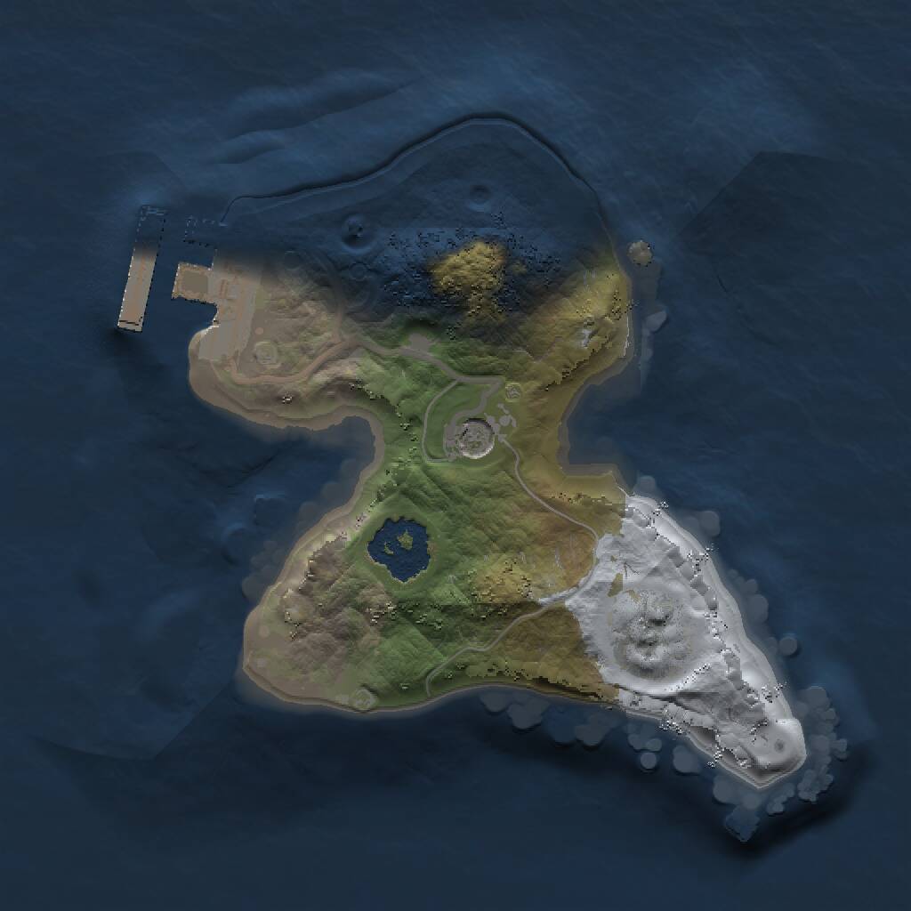 Rust Map: Procedural Map, Size: 1500, Seed: 2044900502, 3 Monuments