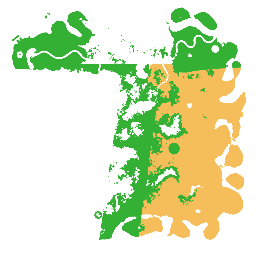 Biome Rust Map: Procedural Map, Size: 6000, Seed: 557258347
