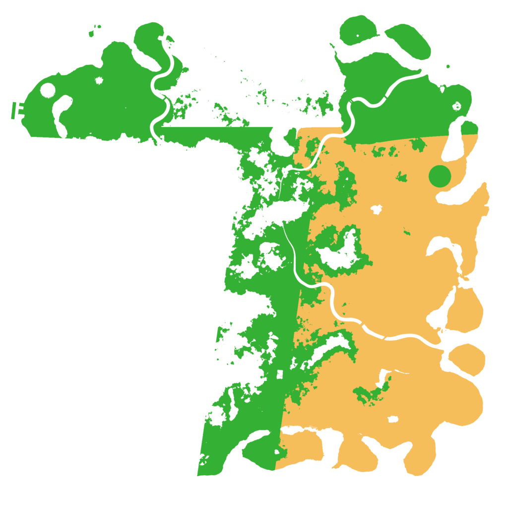 Biome Rust Map: Procedural Map, Size: 6000, Seed: 557258347