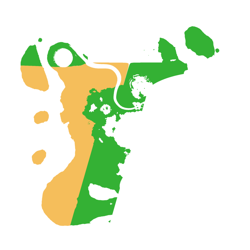 Biome Rust Map: Procedural Map, Size: 2500, Seed: 3500