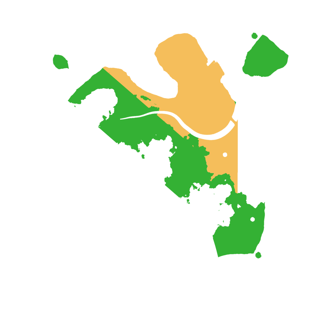 Biome Rust Map: Procedural Map, Size: 2100, Seed: 1253