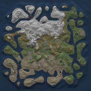 Thumbnail Rust Map: Procedural Map, Size: 5000, Seed: 798654231, 19 Monuments