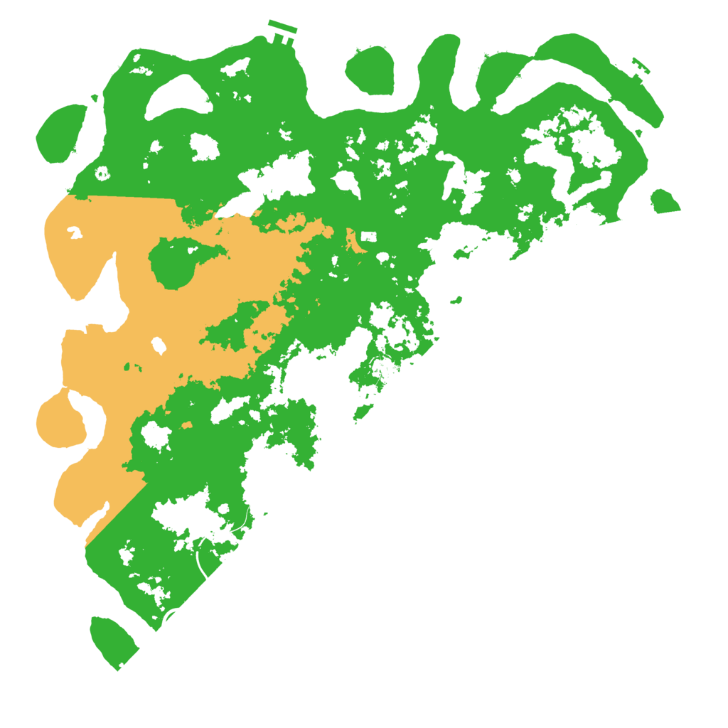 Biome Rust Map: Procedural Map, Size: 5000, Seed: 4209