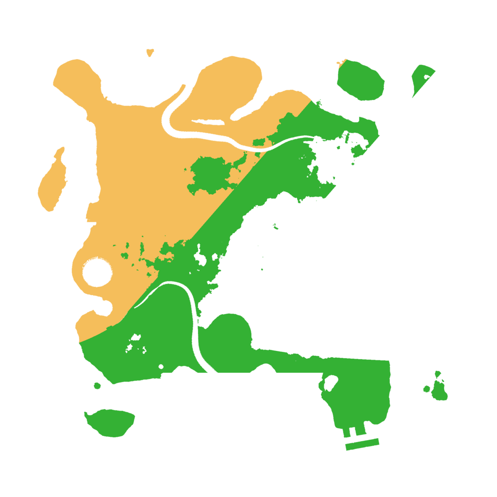 Biome Rust Map: Procedural Map, Size: 3000, Seed: 732881709