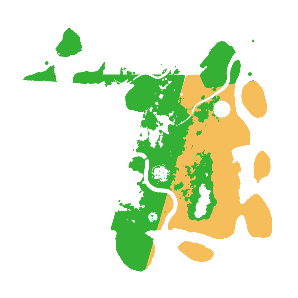 Biome Rust Map: Procedural Map, Size: 3223, Seed: 52345