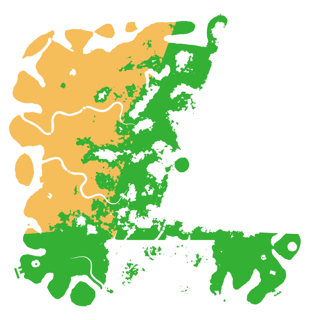 Biome Rust Map: Procedural Map, Size: 6000, Seed: 1641597248