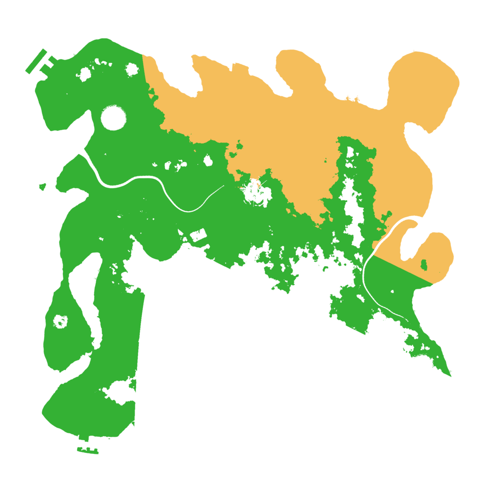 Biome Rust Map: Procedural Map, Size: 3550, Seed: 828909