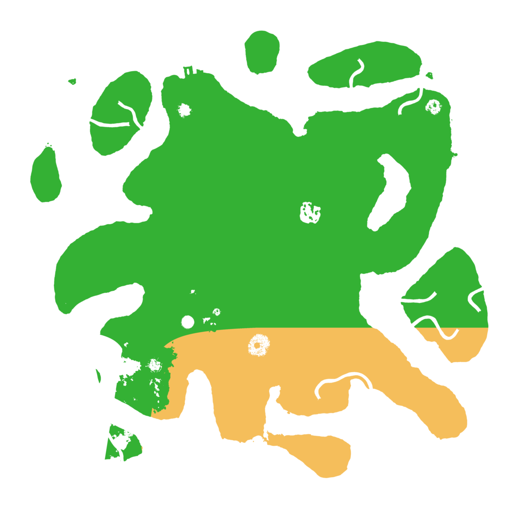 Biome Rust Map: Procedural Map, Size: 3550, Seed: 138386