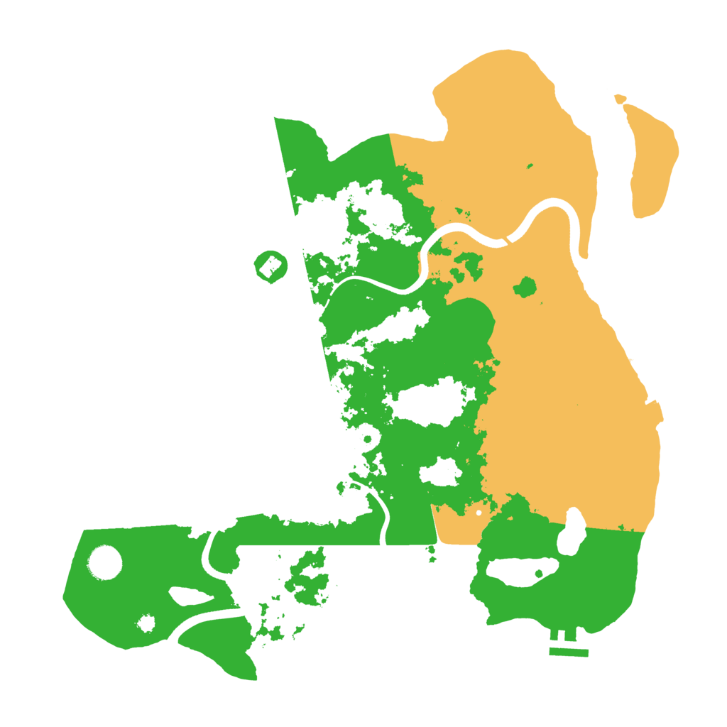 Biome Rust Map: Procedural Map, Size: 3750, Seed: 1051878217