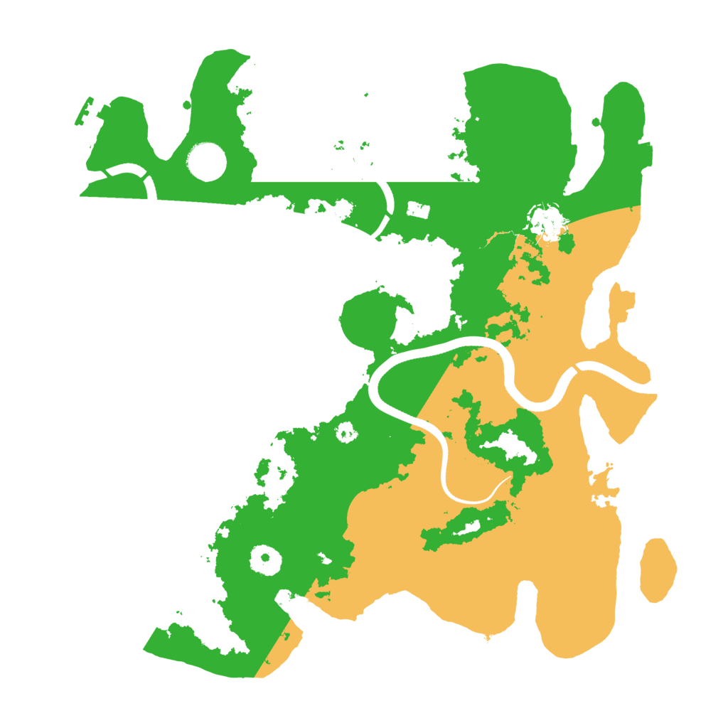Biome Rust Map: Procedural Map, Size: 3500, Seed: 1075236222