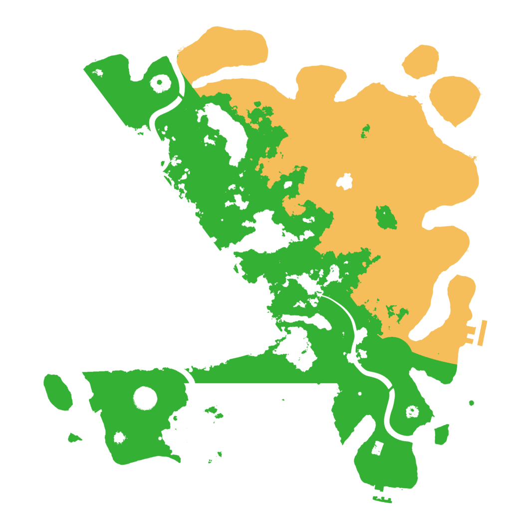 Biome Rust Map: Procedural Map, Size: 4000, Seed: 12671