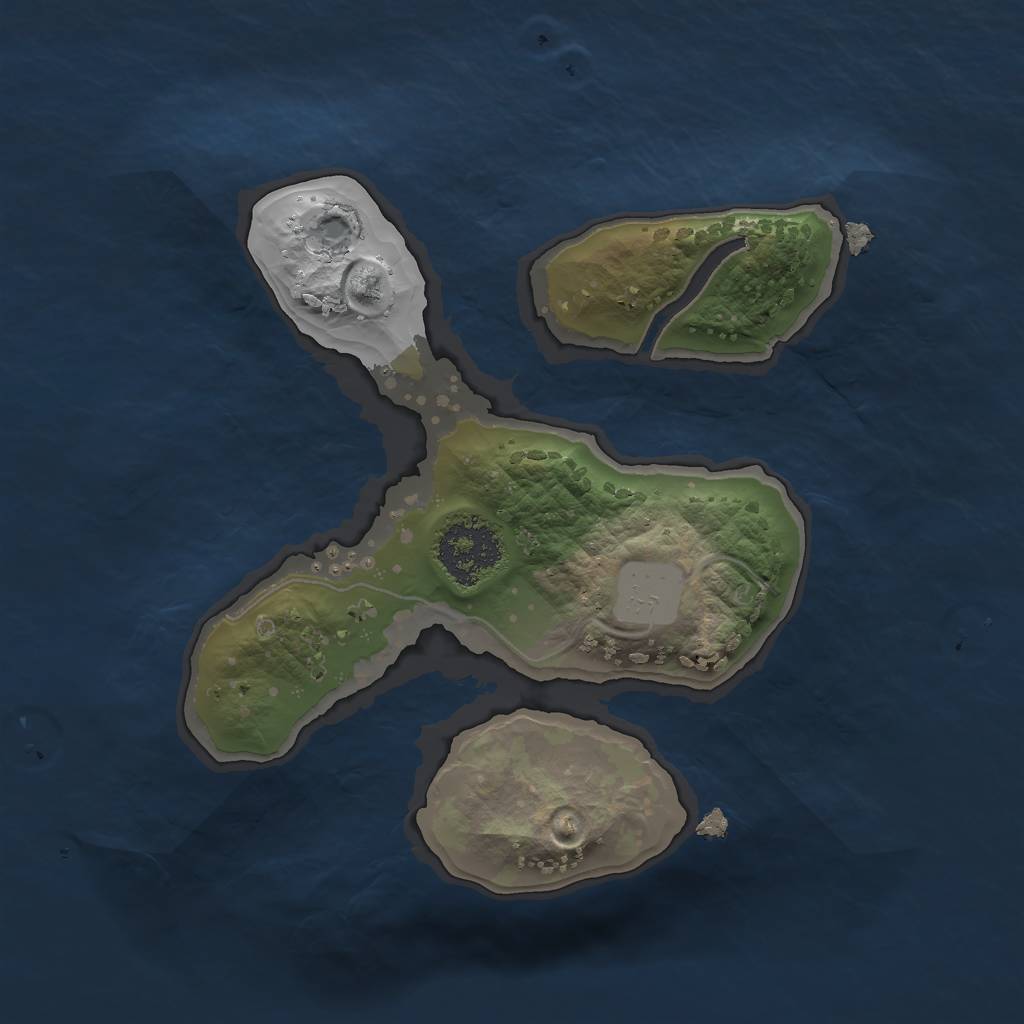 Rust Map: Procedural Map, Size: 1700, Seed: 57592, 5 Monuments