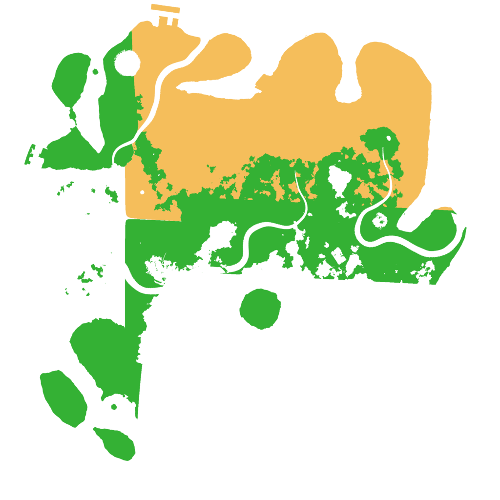 Biome Rust Map: Procedural Map, Size: 3500, Seed: 591420263