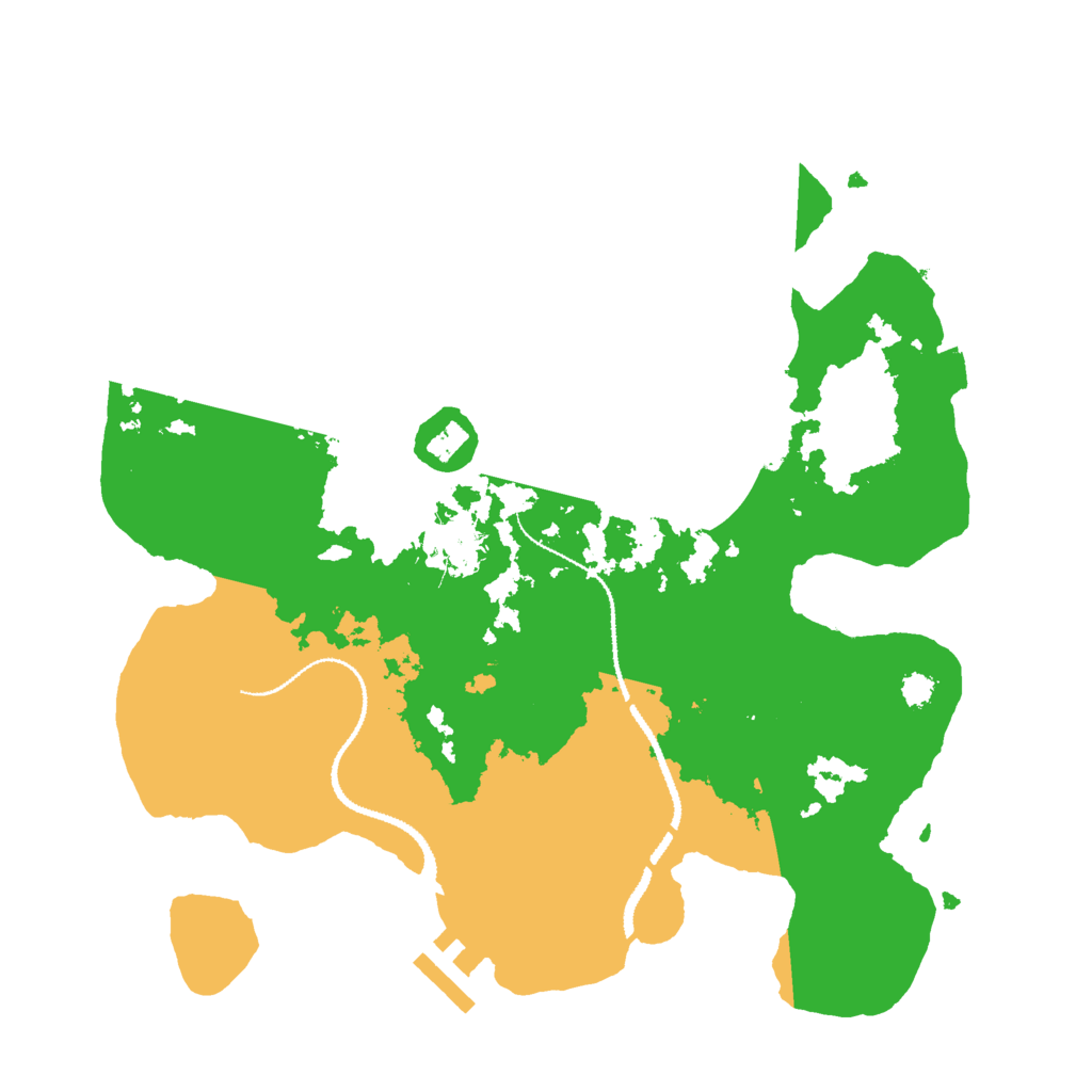 Biome Rust Map: Procedural Map, Size: 3000, Seed: 121524