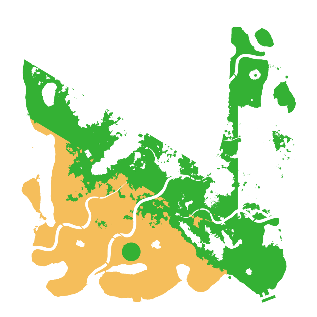 Biome Rust Map: Procedural Map, Size: 4500, Seed: 2074711408