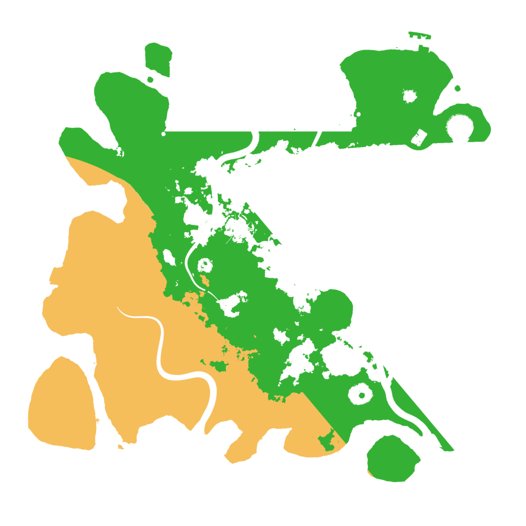 Biome Rust Map: Procedural Map, Size: 3518, Seed: 1285491213