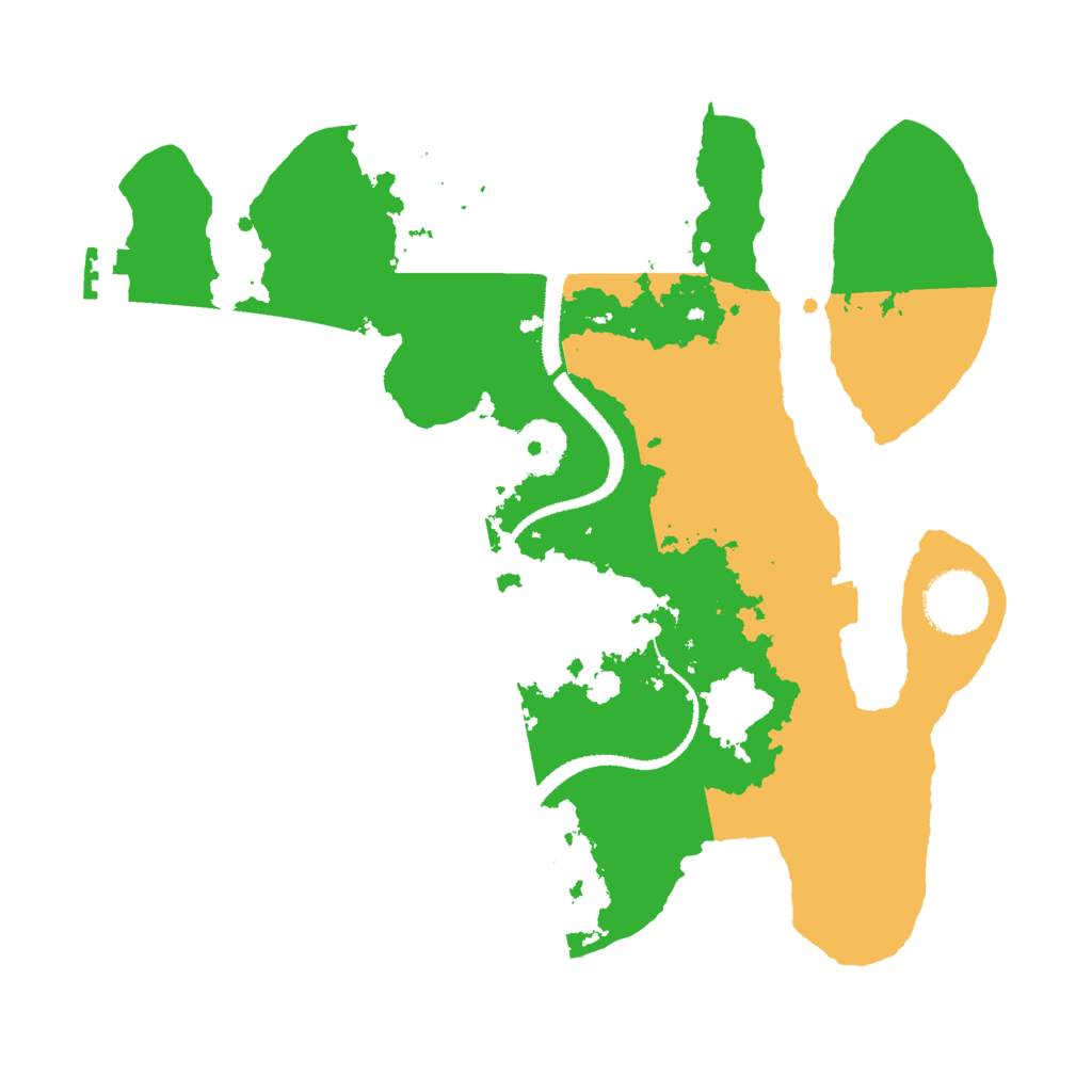 Biome Rust Map: Procedural Map, Size: 3000, Seed: 907451
