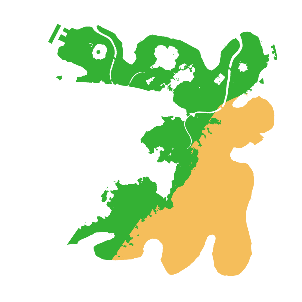 Biome Rust Map: Procedural Map, Size: 3000, Seed: 277414