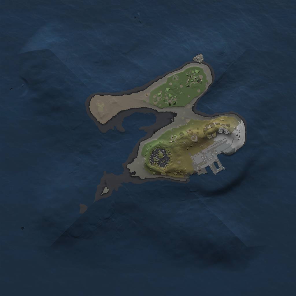 Rust Map: Procedural Map, Size: 1500, Seed: 41742207, 5 Monuments