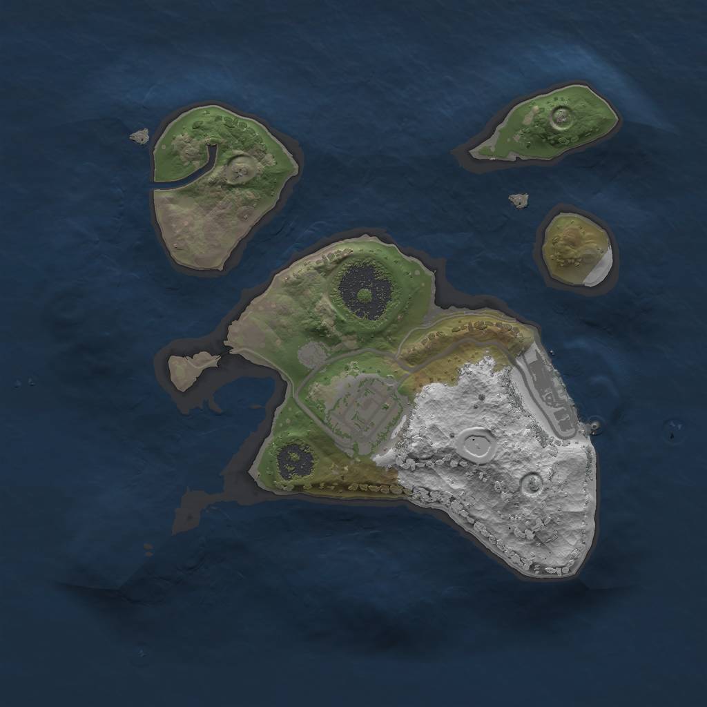 Rust Map: Procedural Map, Size: 2000, Seed: 41742207, 7 Monuments