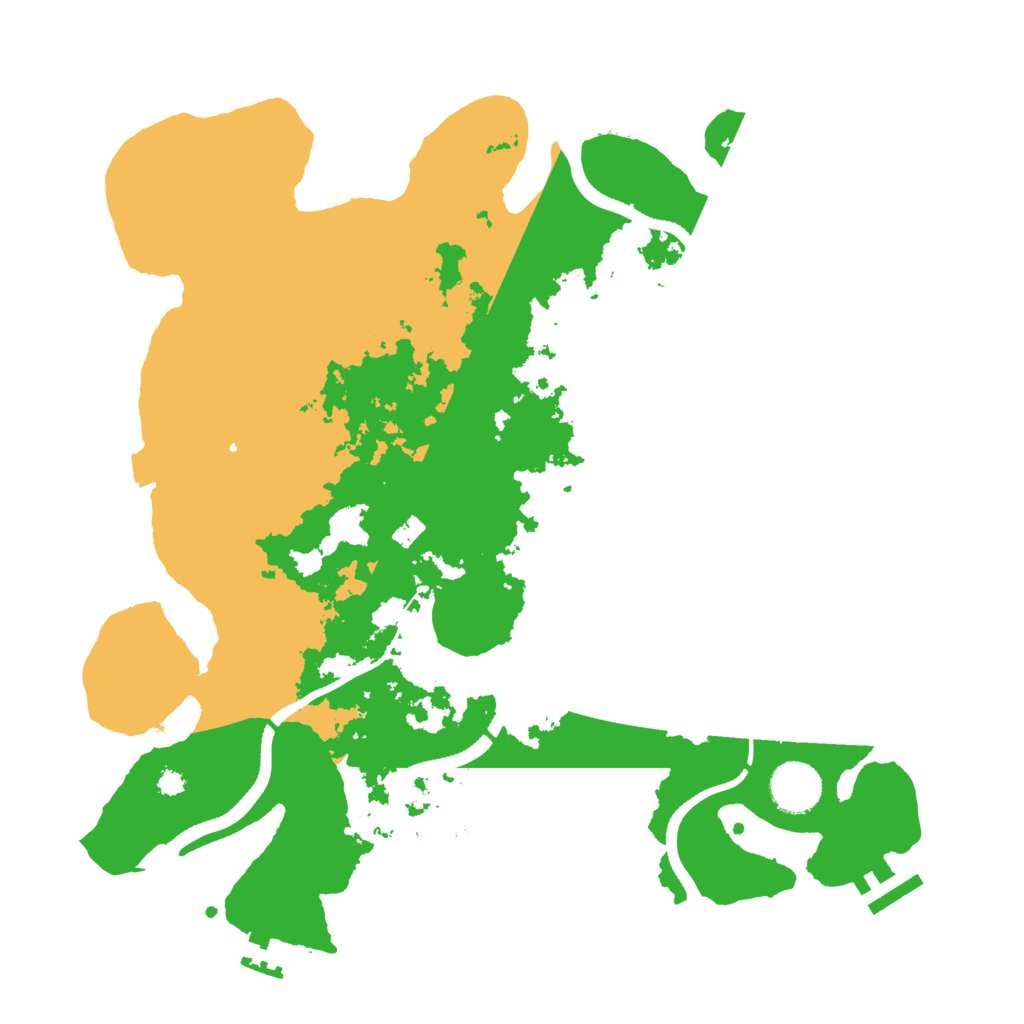 Biome Rust Map: Procedural Map, Size: 3500, Seed: 1105256793