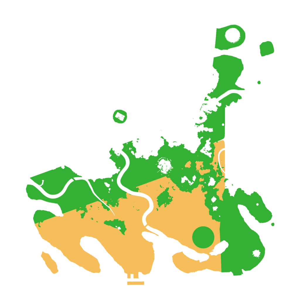 Biome Rust Map: Procedural Map, Size: 3600, Seed: 991122289