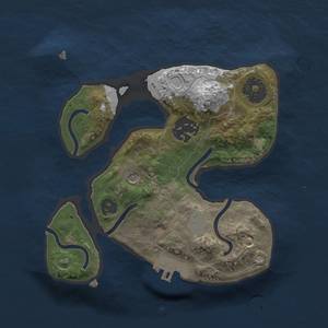 Thumbnail Rust Map: Procedural Map, Size: 2000, Seed: 5, 8 Monuments
