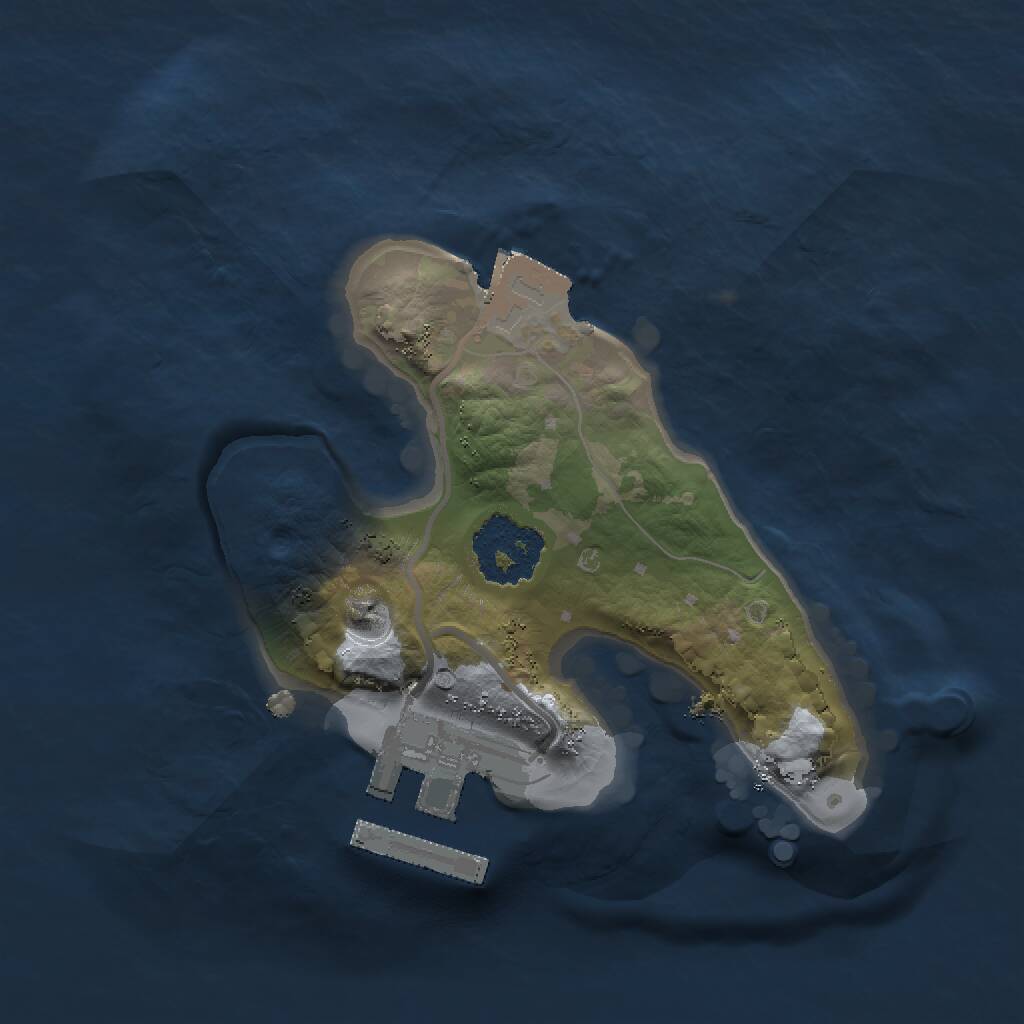 Rust Map: Procedural Map, Size: 1500, Seed: 231530, 2 Monuments