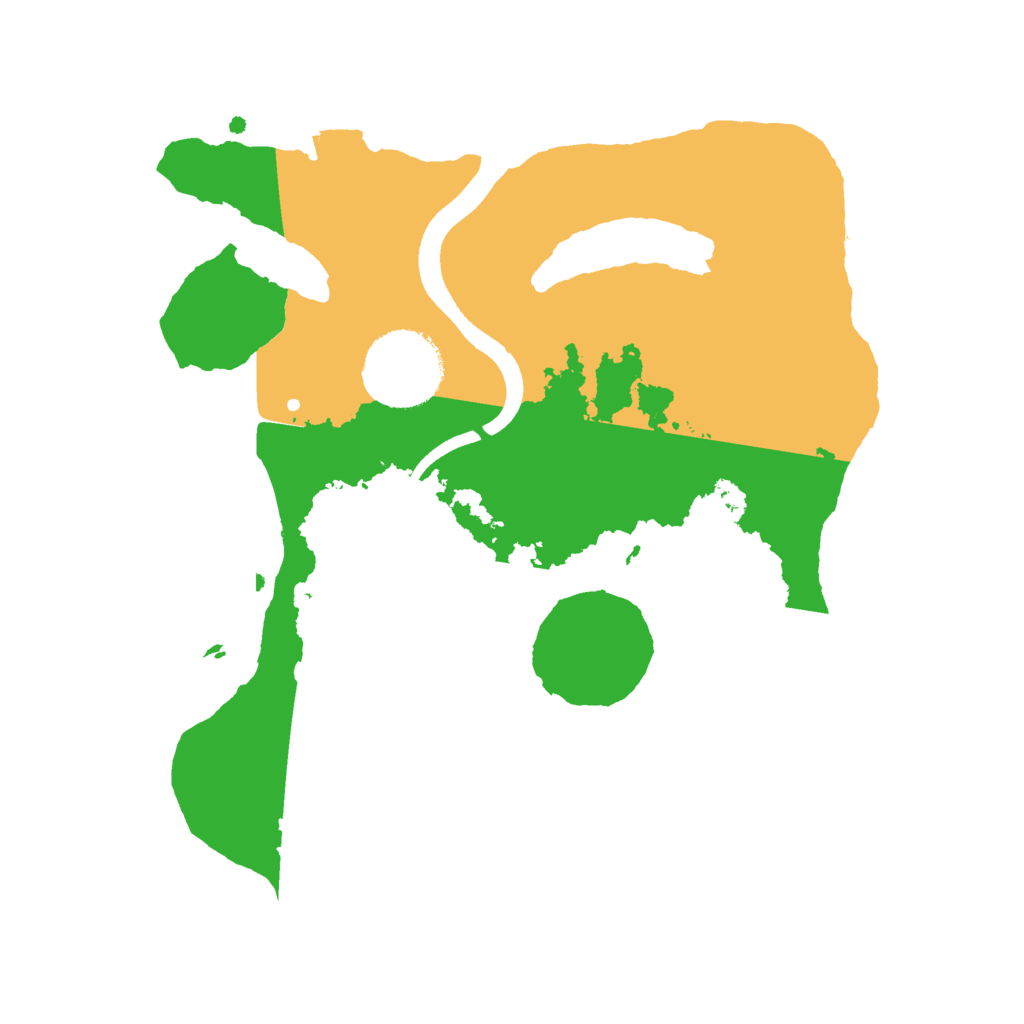 Biome Rust Map: Procedural Map, Size: 2400, Seed: 15235235