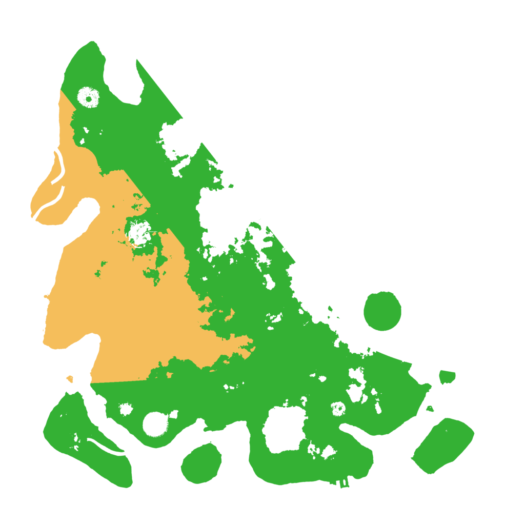 Biome Rust Map: Procedural Map, Size: 3700, Seed: 54532