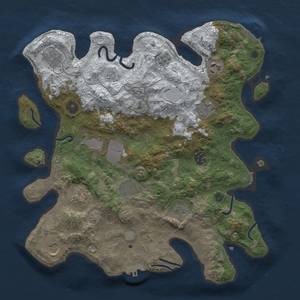 Thumbnail Rust Map: Procedural Map, Size: 3600, Seed: 41, 19 Monuments