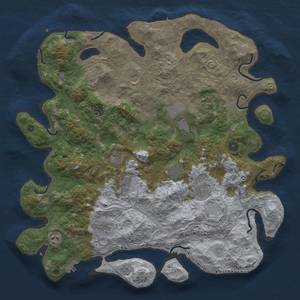 Thumbnail Rust Map: Procedural Map, Size: 4500, Seed: 20112017, 18 Monuments