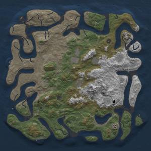Thumbnail Rust Map: Procedural Map, Size: 5000, Seed: 50500, 19 Monuments