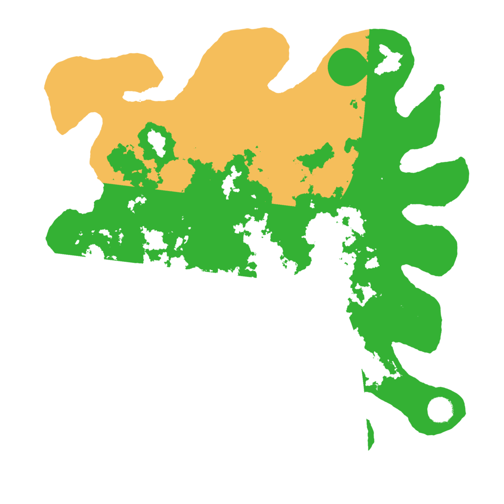 Biome Rust Map: Barren, Size: 3500, Seed: 1480810