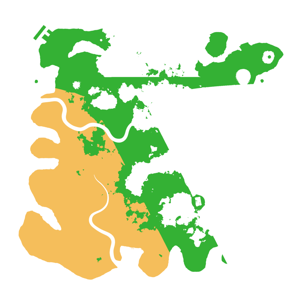Biome Rust Map: Procedural Map, Size: 3700, Seed: 99846