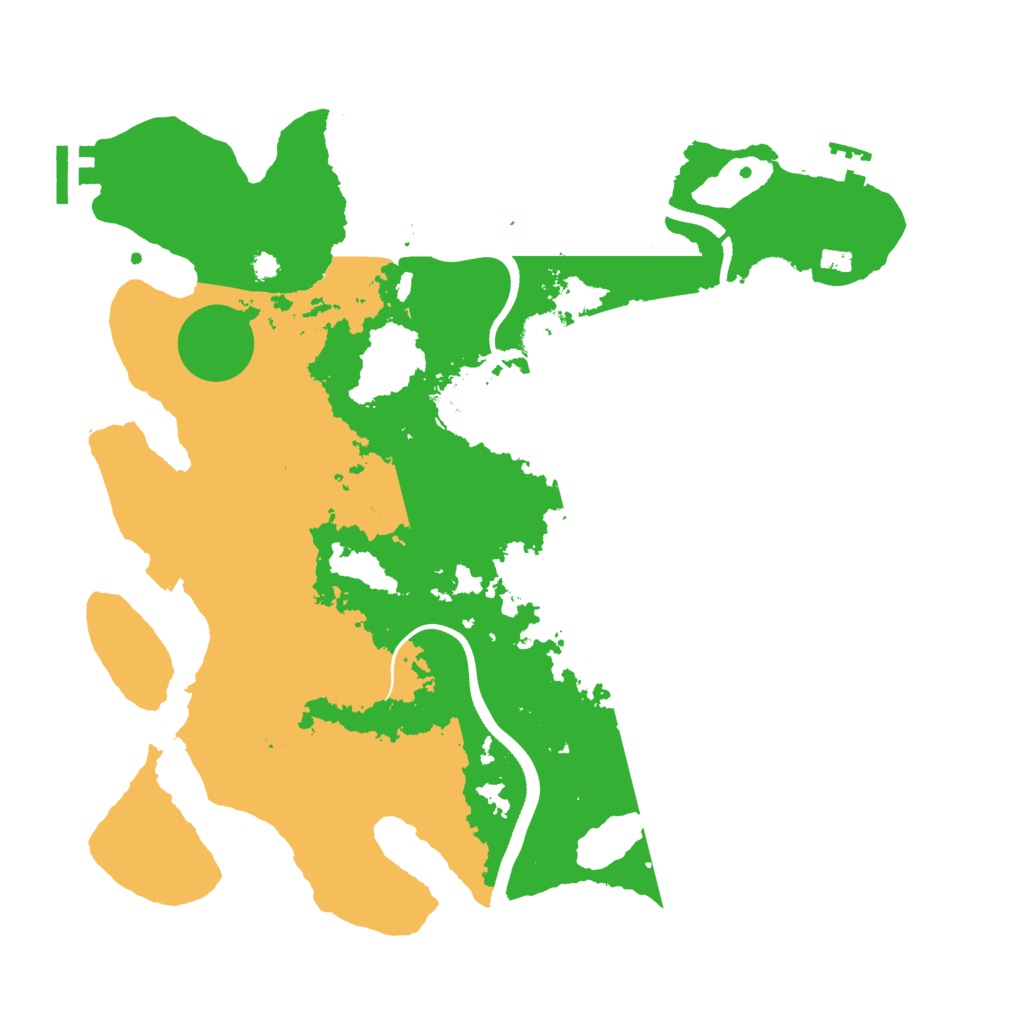 Biome Rust Map: Procedural Map, Size: 3550, Seed: 544019