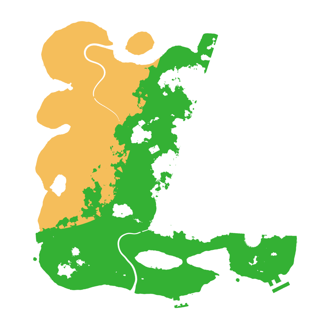 Biome Rust Map: Procedural Map, Size: 3500, Seed: 465770354