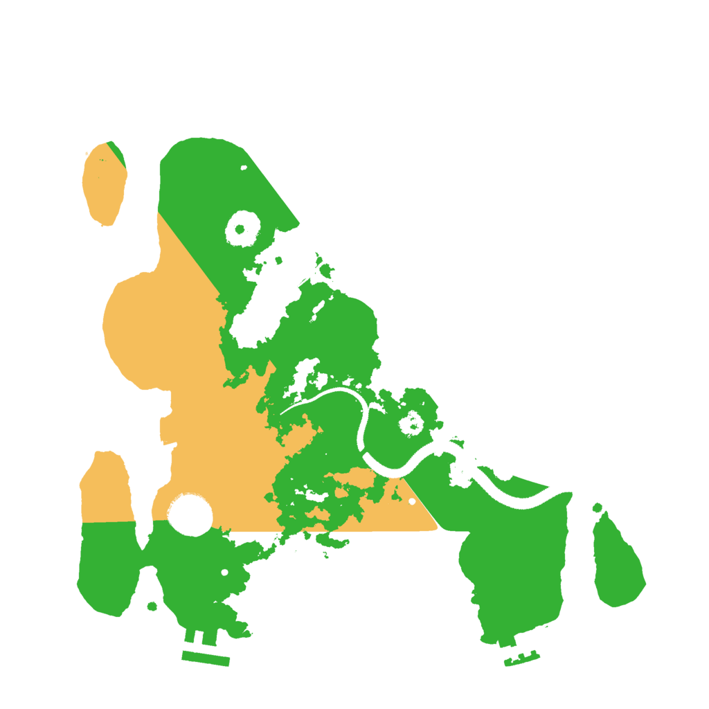 Biome Rust Map: Procedural Map, Size: 3000, Seed: 777379